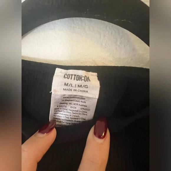 Cotton On Ribbed Crop Top M/L - Picture 4 of 4